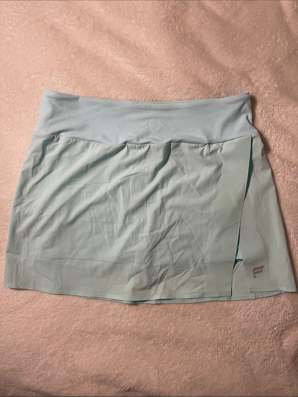 Fabletics Skye Skort II - Pale Blue Mini Skort with Side Slit
